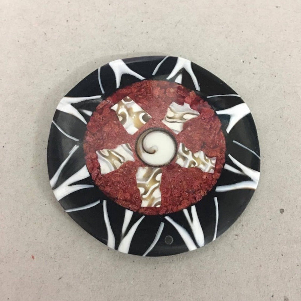 Shell & Resin Pendant - No. 4