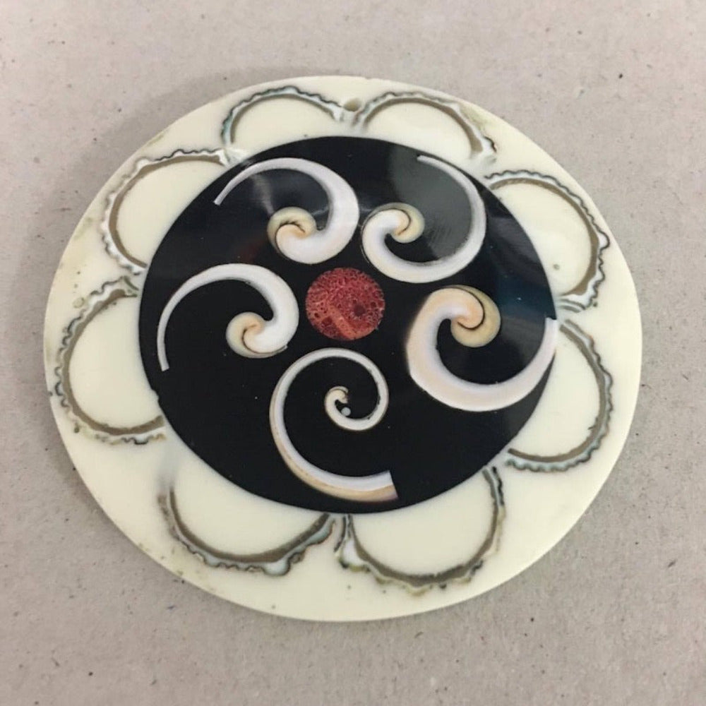 Shell & Resin Pendant - No. 5