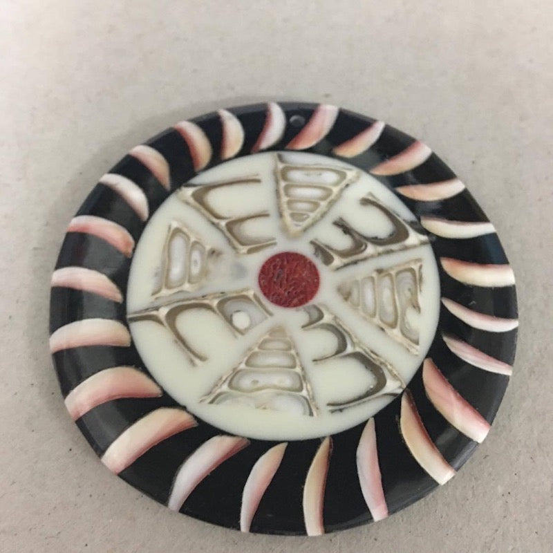 Shell & Resin Pendant - No. 6