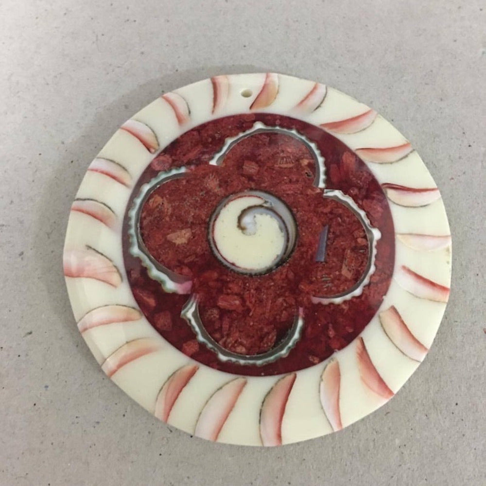 Shell & Resin Pendant - No. 8