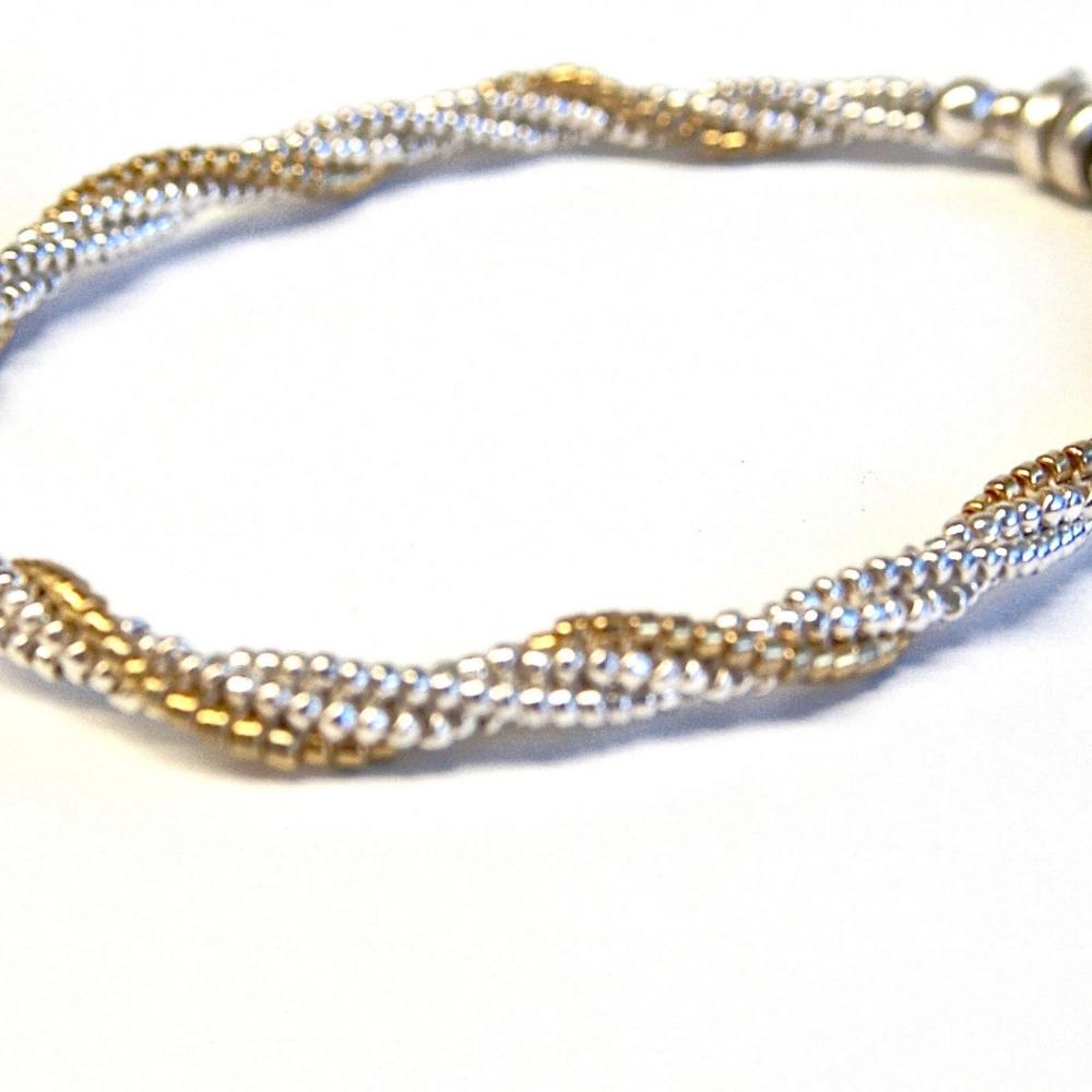 Sterling & 24kt Gold Twist Necklace Pattern