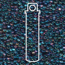 Miyuki Triangle 10/0 Grey Iris - 24g Tube