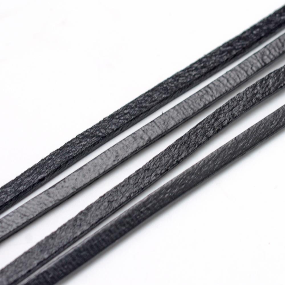 2x3mm Leather Lace (1m) - Black