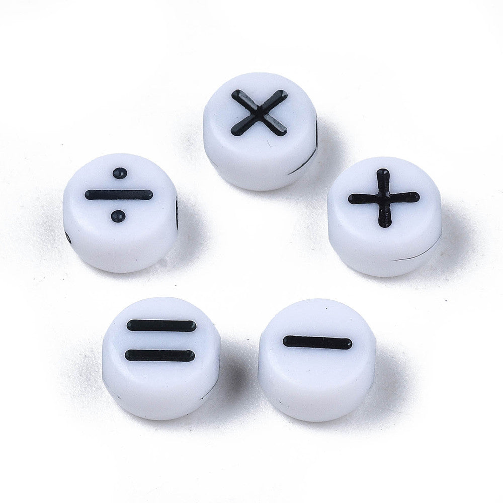 Symbol Beads (Mix) - Maths - (50)