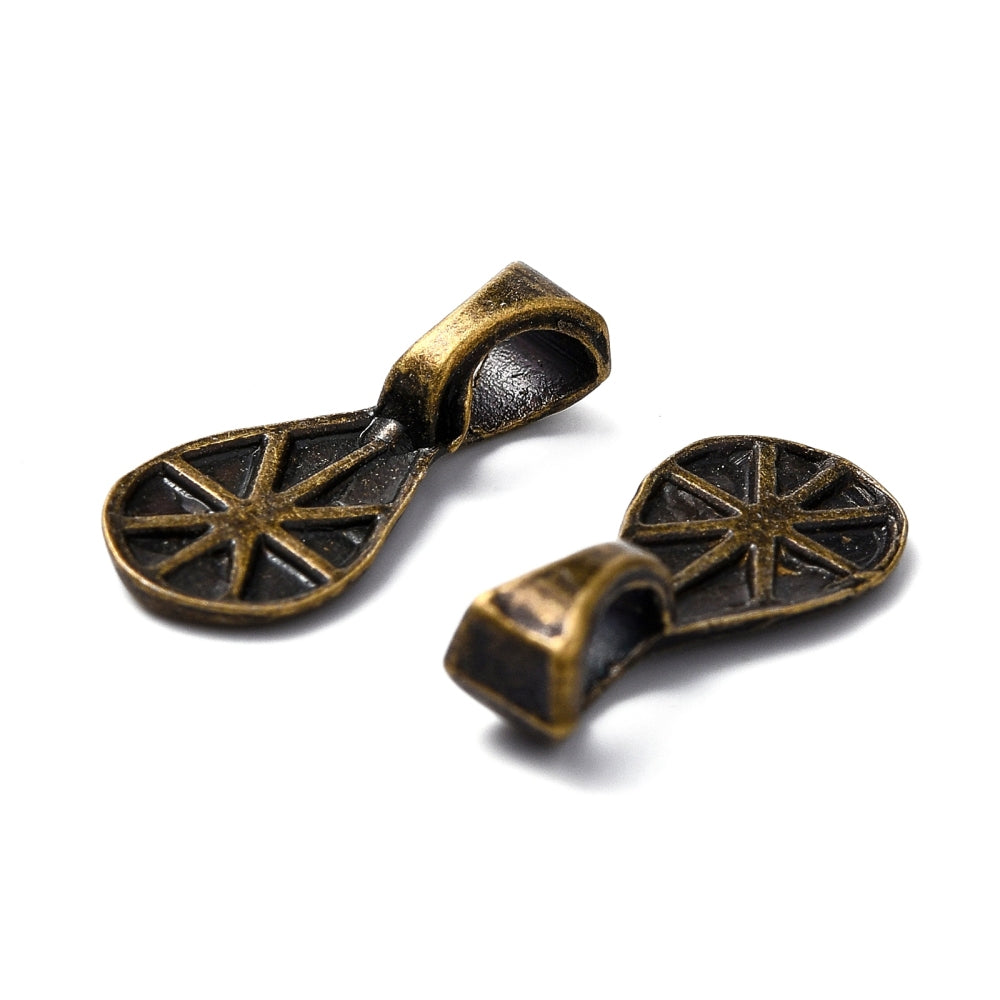 Pendant Bail - Ancient Gold TEARDROP (2)