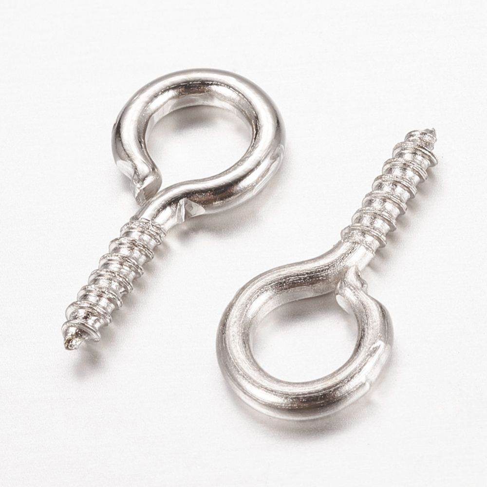 13mm Peg Bails (50) - Platinum