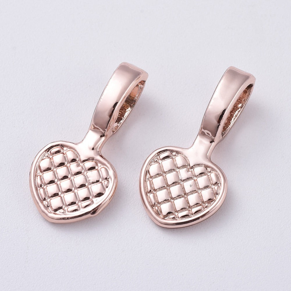 Pendant Bail - Rose Gold HEART (2)