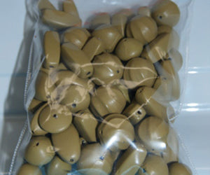 Brown Mix Pack - Pottery Look Vintage Lucite Beads - Matte
