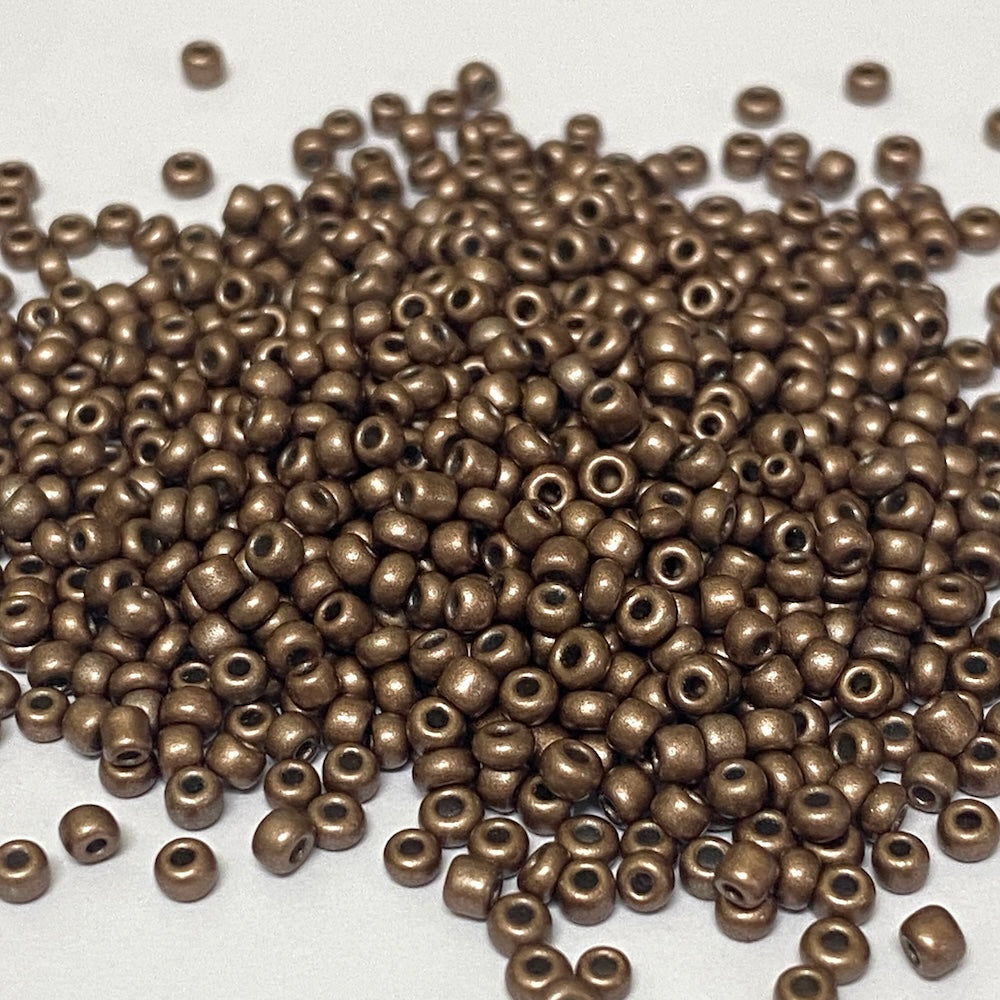 Coffee - 12/0 Metallic Opaque (25g) - Seed Beads