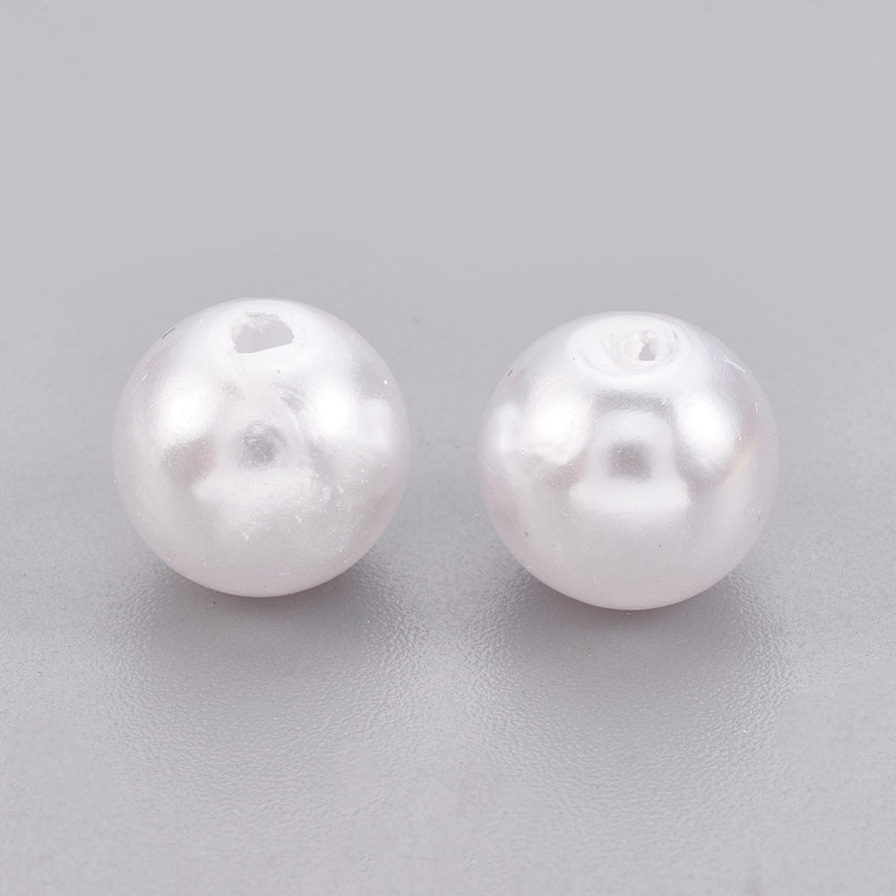 6mm Acrylic Pearls (100) - White