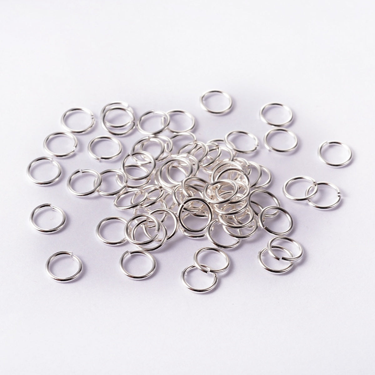 8x1mm Jumprings (100) - Silver