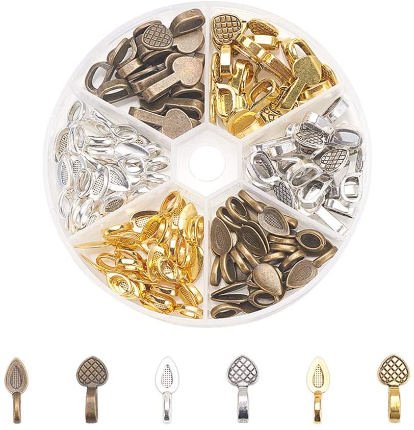 Pendant Bail - Gold HEART (2)