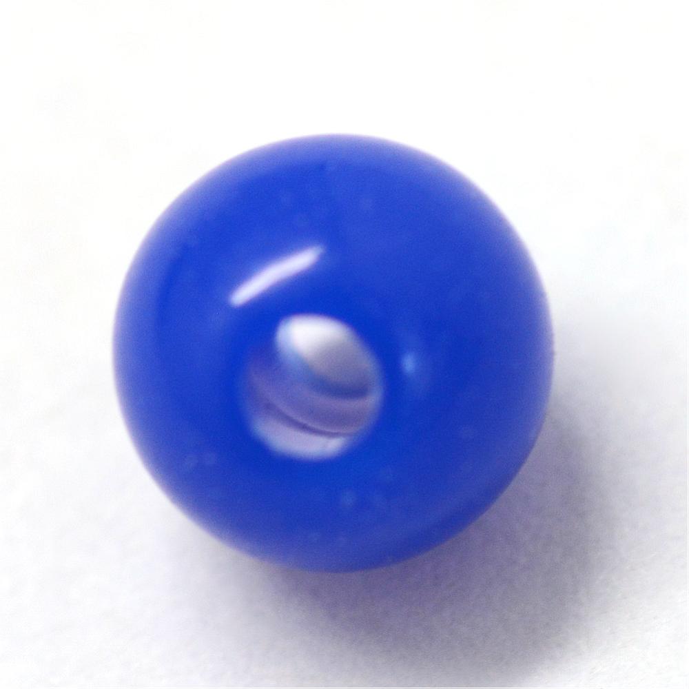 6mm Blue Opaque (100) - Round Acrylic Beads