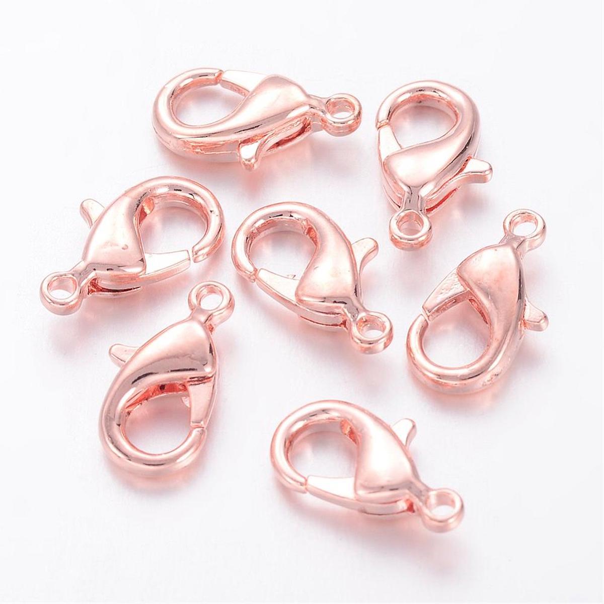 13mm Parrot Clasp (10) - Rose Gold