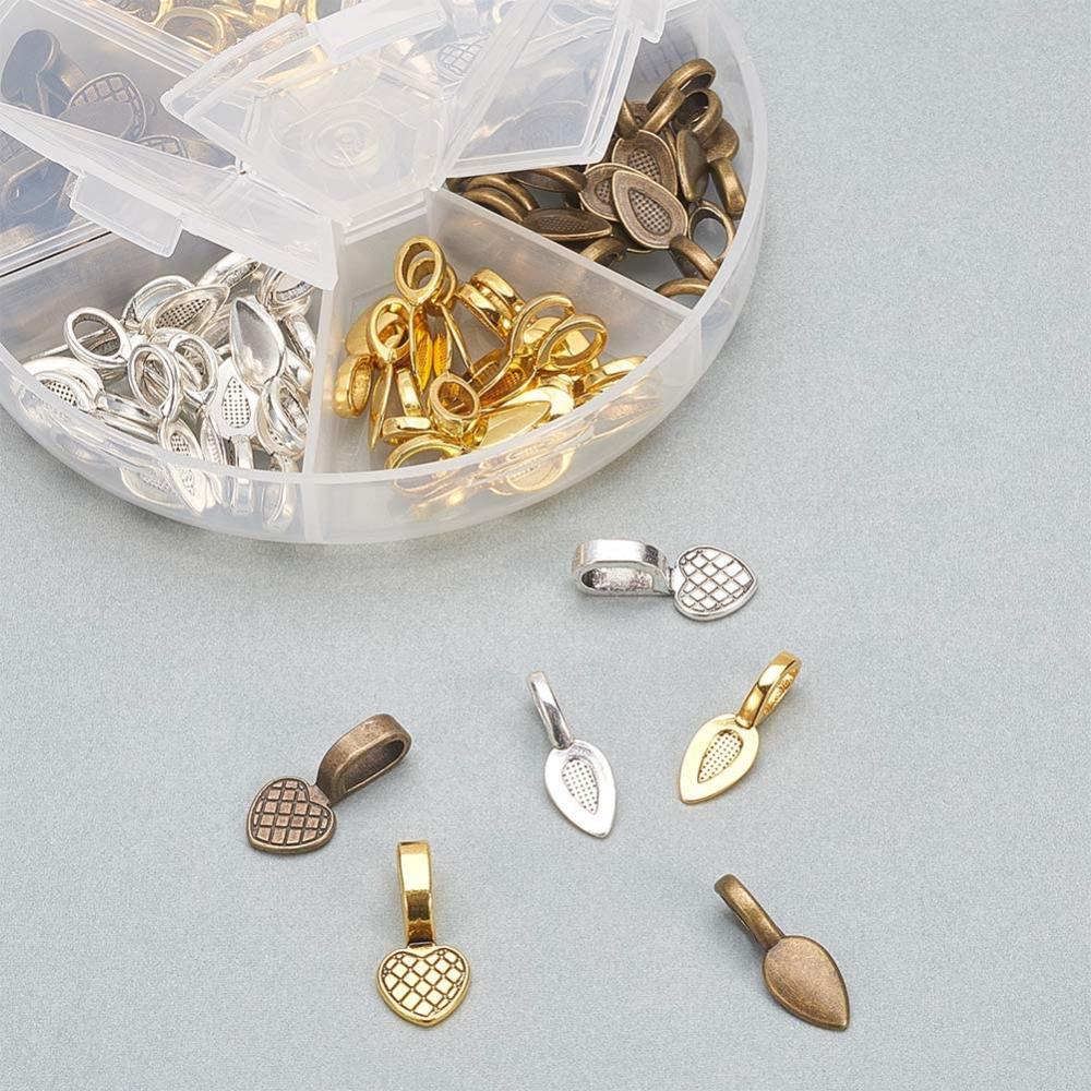 Pendant Bail - Gold HEART (2)