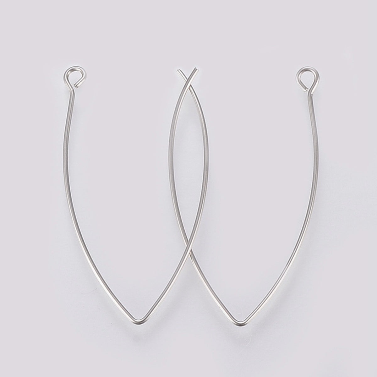 41mm Ear Wires (2)- Dark Silver