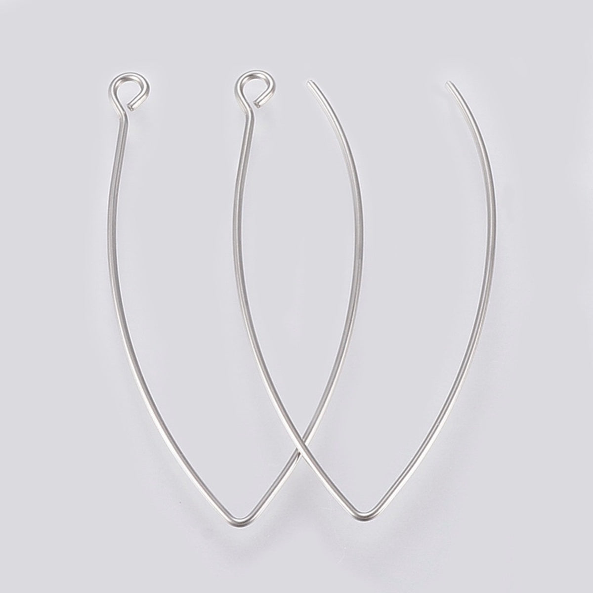 41mm Ear Wires (2)- Dark Silver