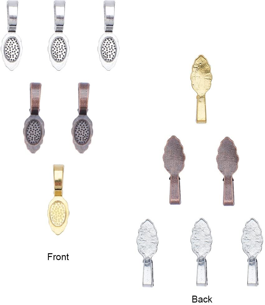 Pendant Bail - Gold LEAF (2)