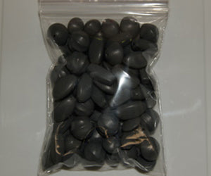 Grey Mix Pack - Pottery Look Vintage Lucite Beads - Matte