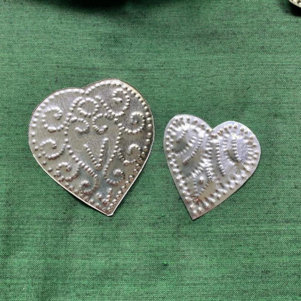 Pressed Metal (5) - Heart (Small)
