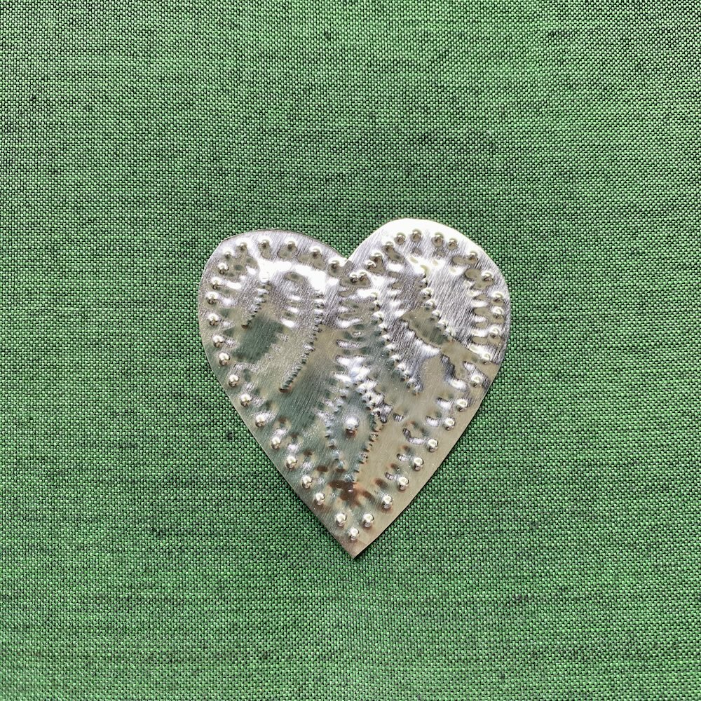 Pressed Metal (5) - Heart (Small)