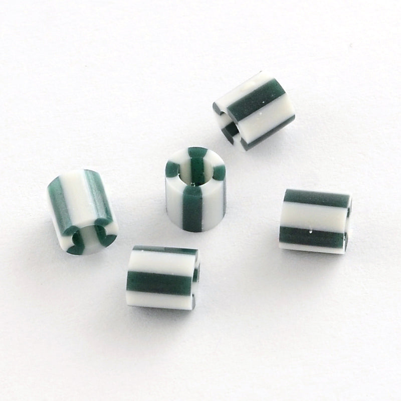 5mm Perler Beads - GREEN/WHITE (500)