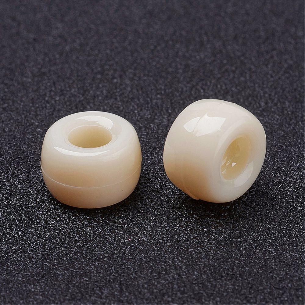 Cream Opaque (100) - Acrylic Pony Beads