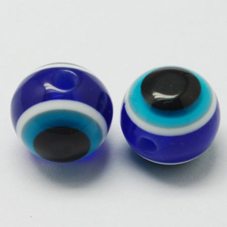 Evil Eye Resin 6mm Beads (50)