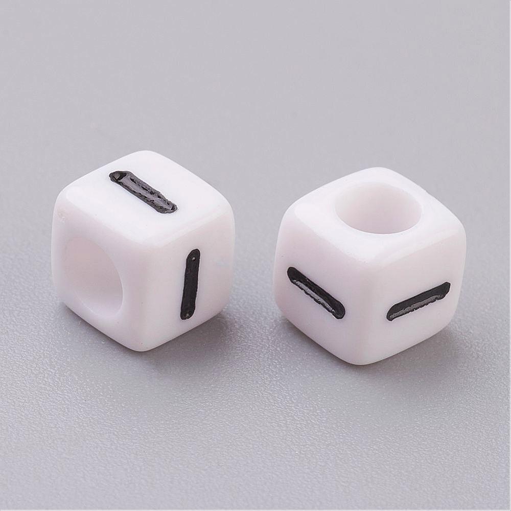Alphabet Letter Beads (Cubes) - I