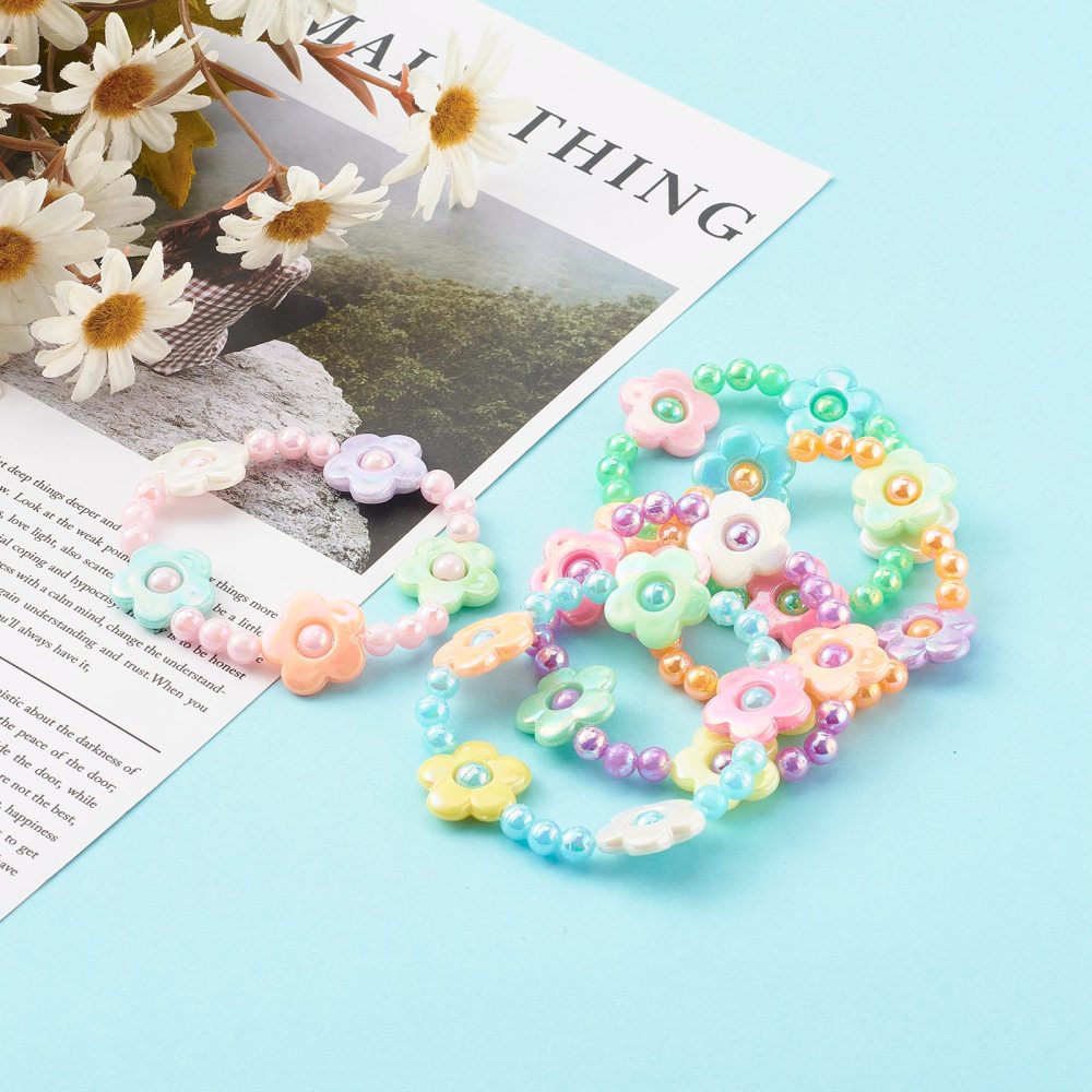 Beaded Flower Garden Bracelet