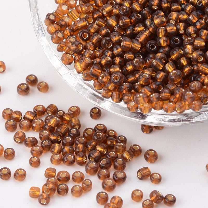 Cola - 8/0 Silverlined (50g) - Seed Beads
