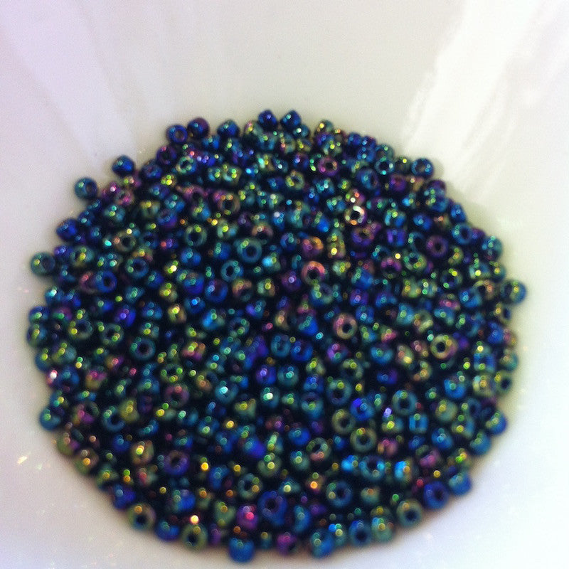 12/0 (#552) Blue Transparent Rainbow - 24g Tube