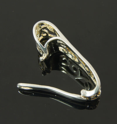 35mm Interchangeable Pendant Bail (1) - Platinum