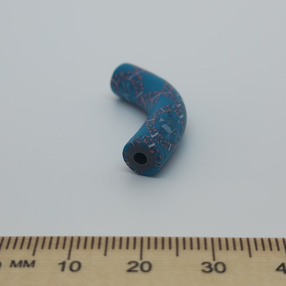 35x7mm Elbow Fimo Beads (10) - Kokopelli
