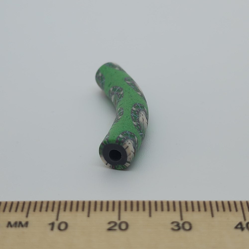 35x7mm Elbow Fimo Beads (10) - Eagle w. Feather