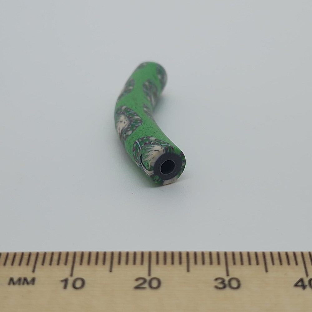 35x7mm Elbow Fimo Beads (10) - Eagle w. Feather