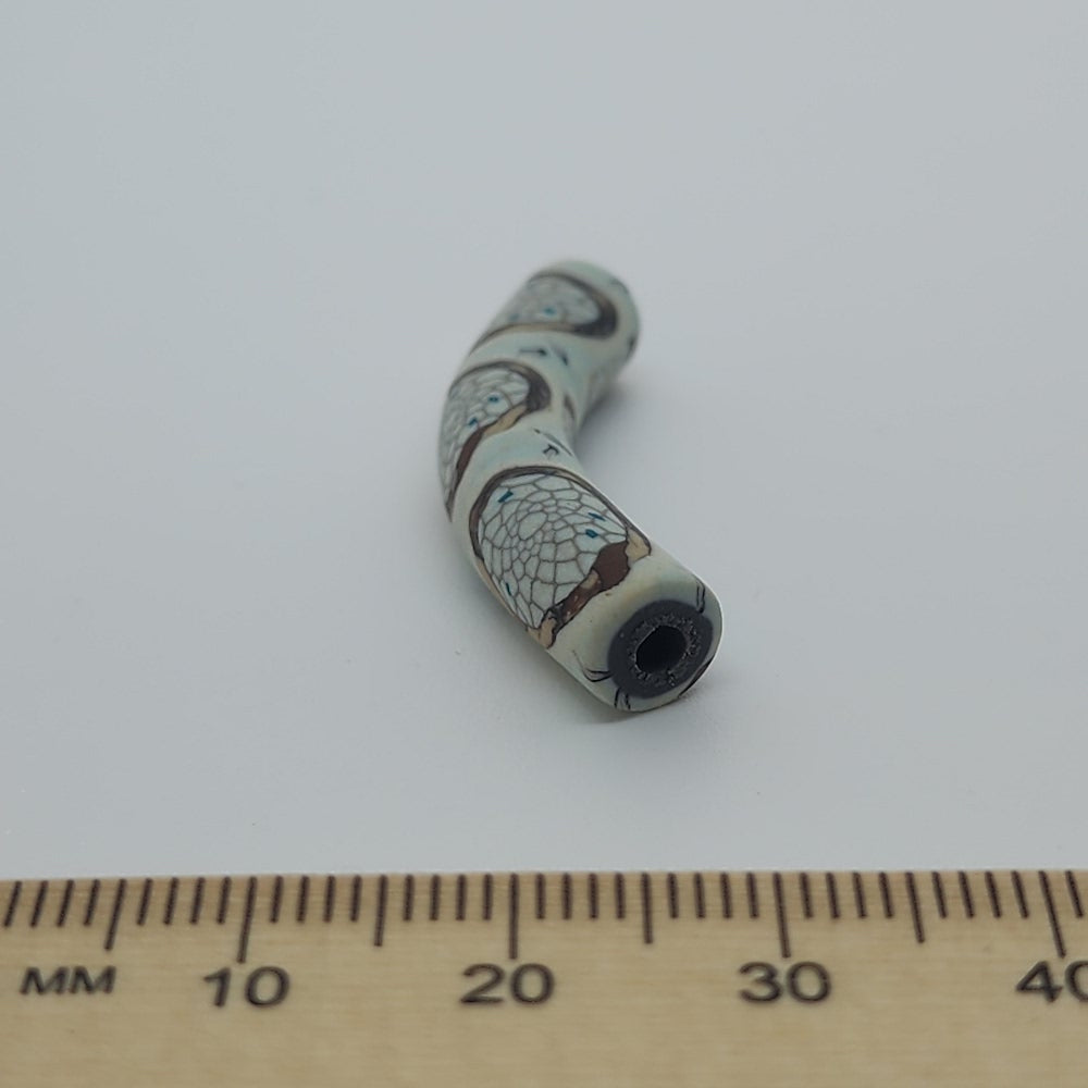 35x7mm Elbow Fimo Beads (10) - Dream Catcher Web