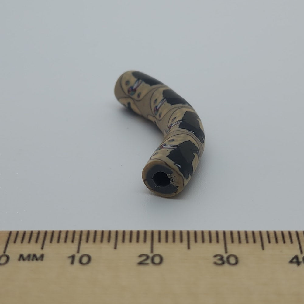 35x7mm Elbow Fimo Beads (10) - Buffalo