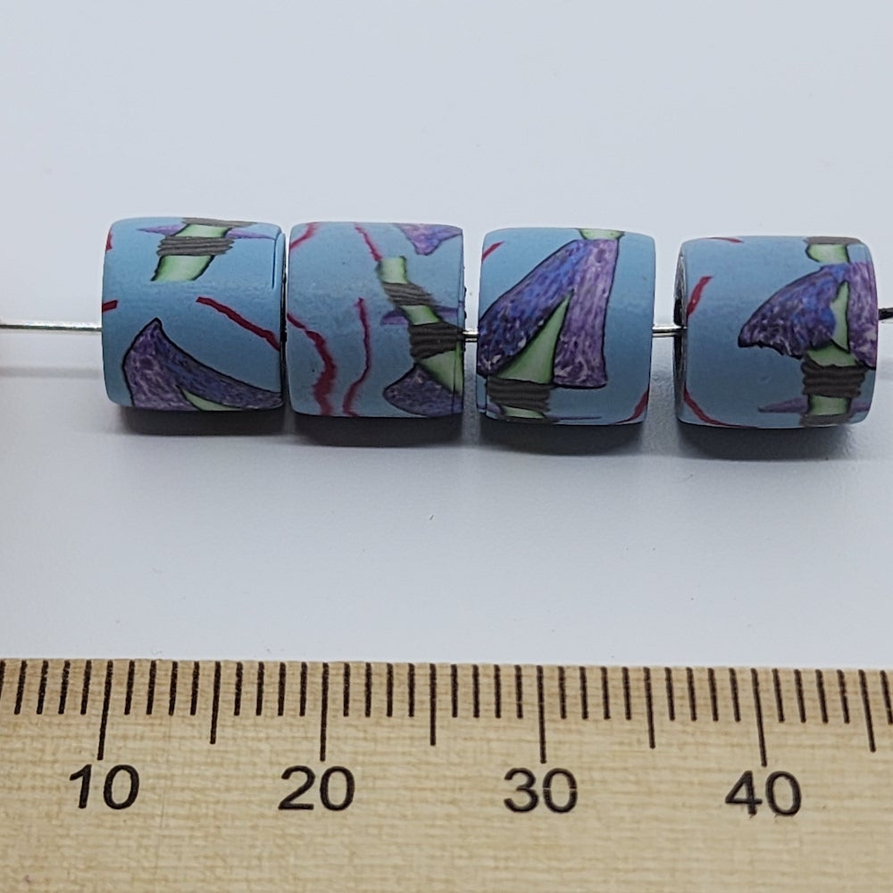 10mm Tube Fimo Beads (10) - Arrow