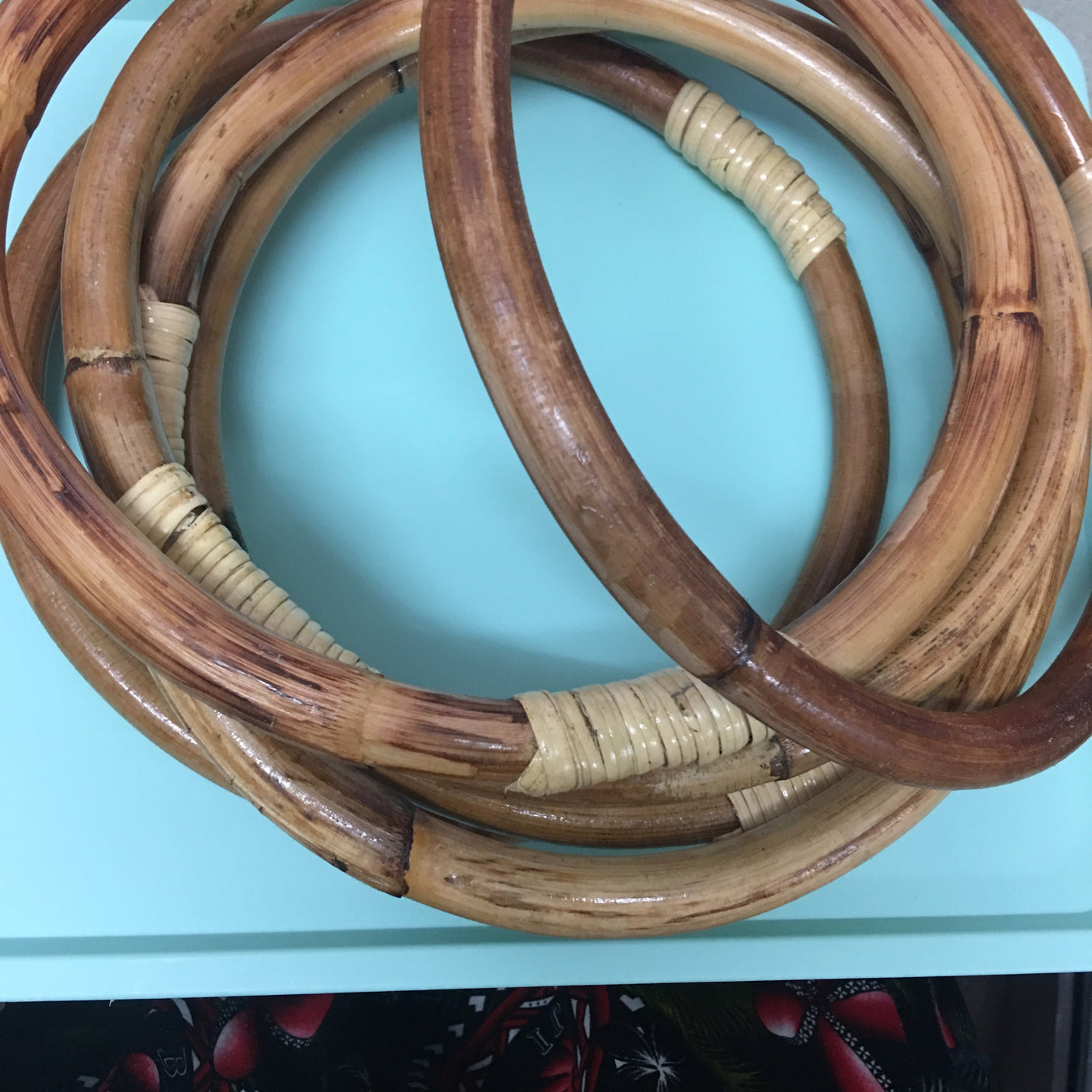 16cm - 17cm Thin Rattan Hoop - Natural & Handmade