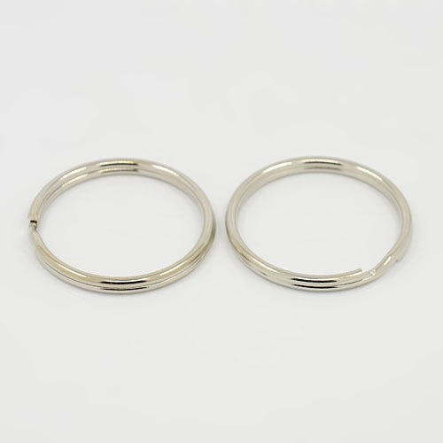 35mm Split Rings / Key Rings Platinum (20)