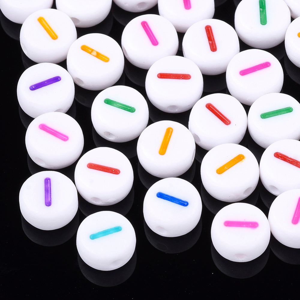 Alphabet Letter Beads (Rainbow) - I