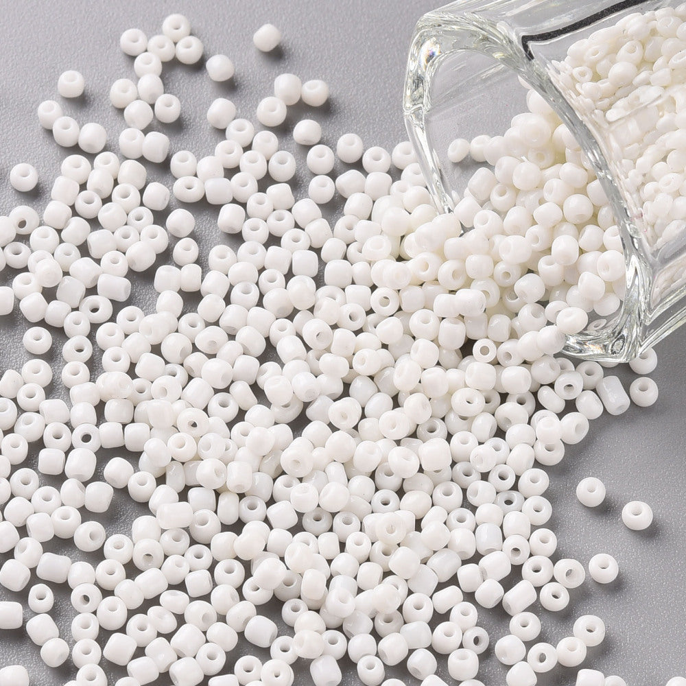 White - 12/0 Opaque (50g) - Seed Beads