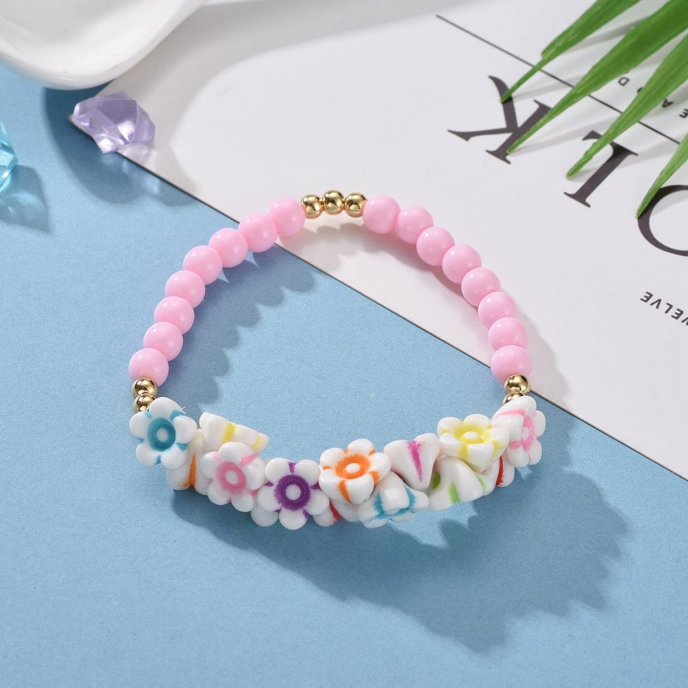 Beaded Flower Bunch Bracelet