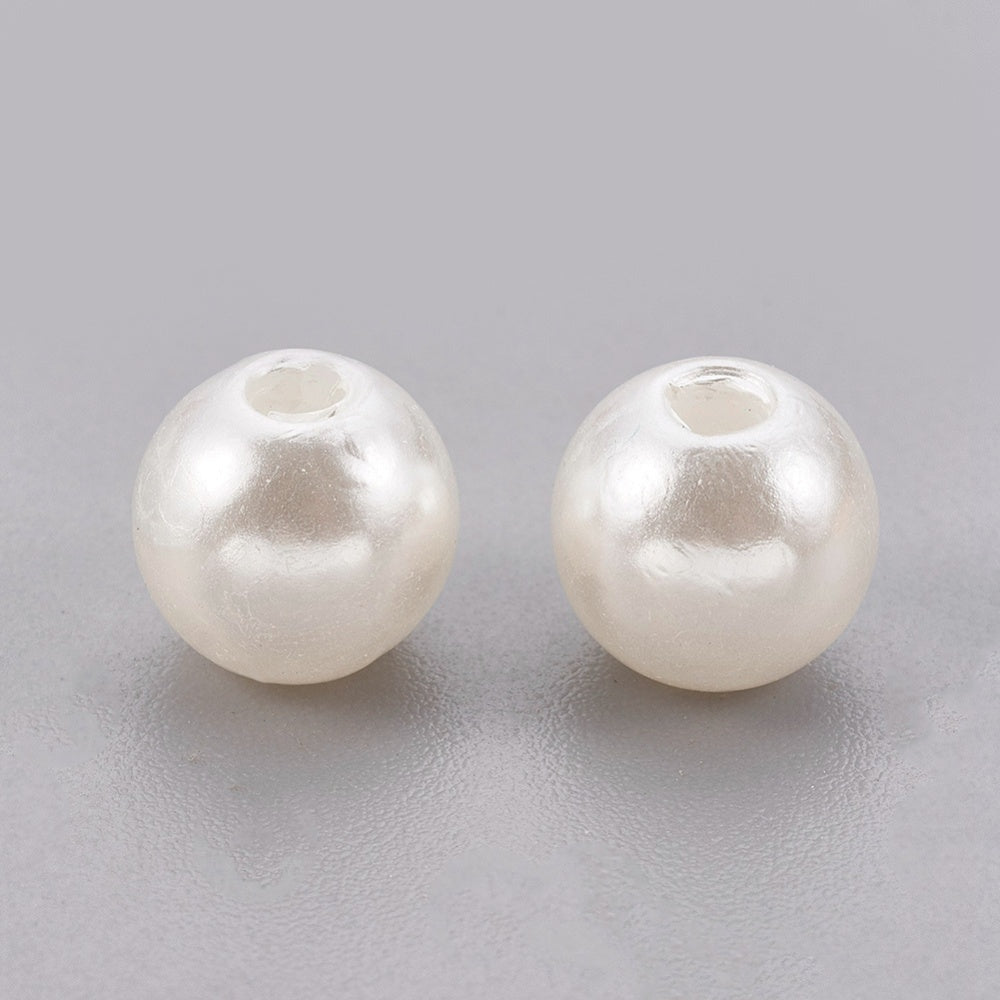 6mm Acrylic Pearls (100) - Cream