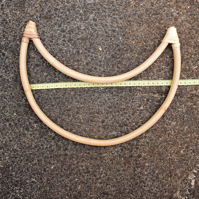 Rattan Natural Hand Made Moons - 35-38cm