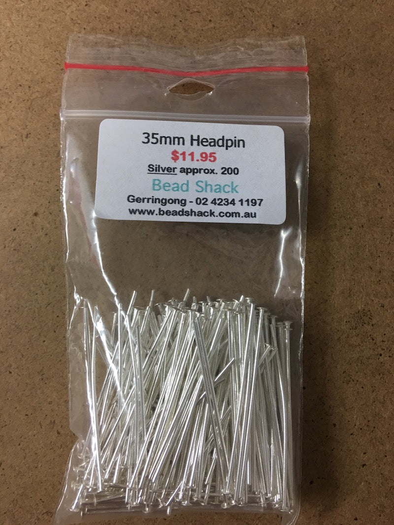 35mm Headpin - Silver