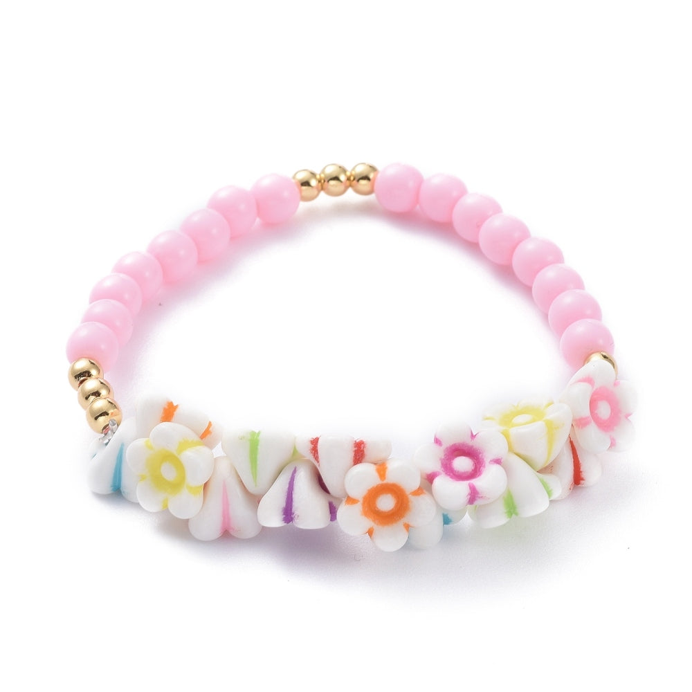Beaded Flower Bunch Bracelet