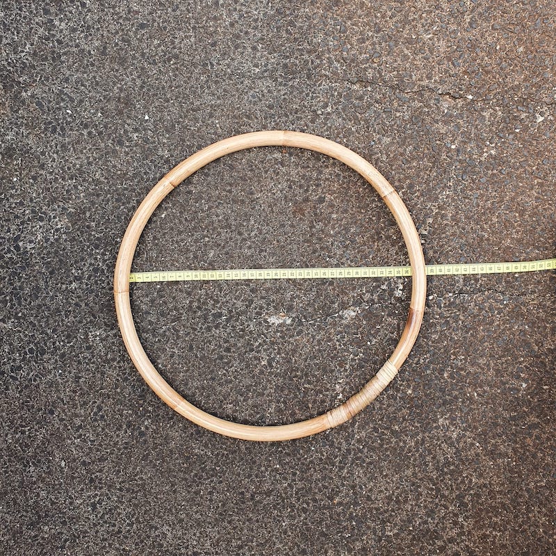 35-37cm Rattan Hoop - Natural & Handmade