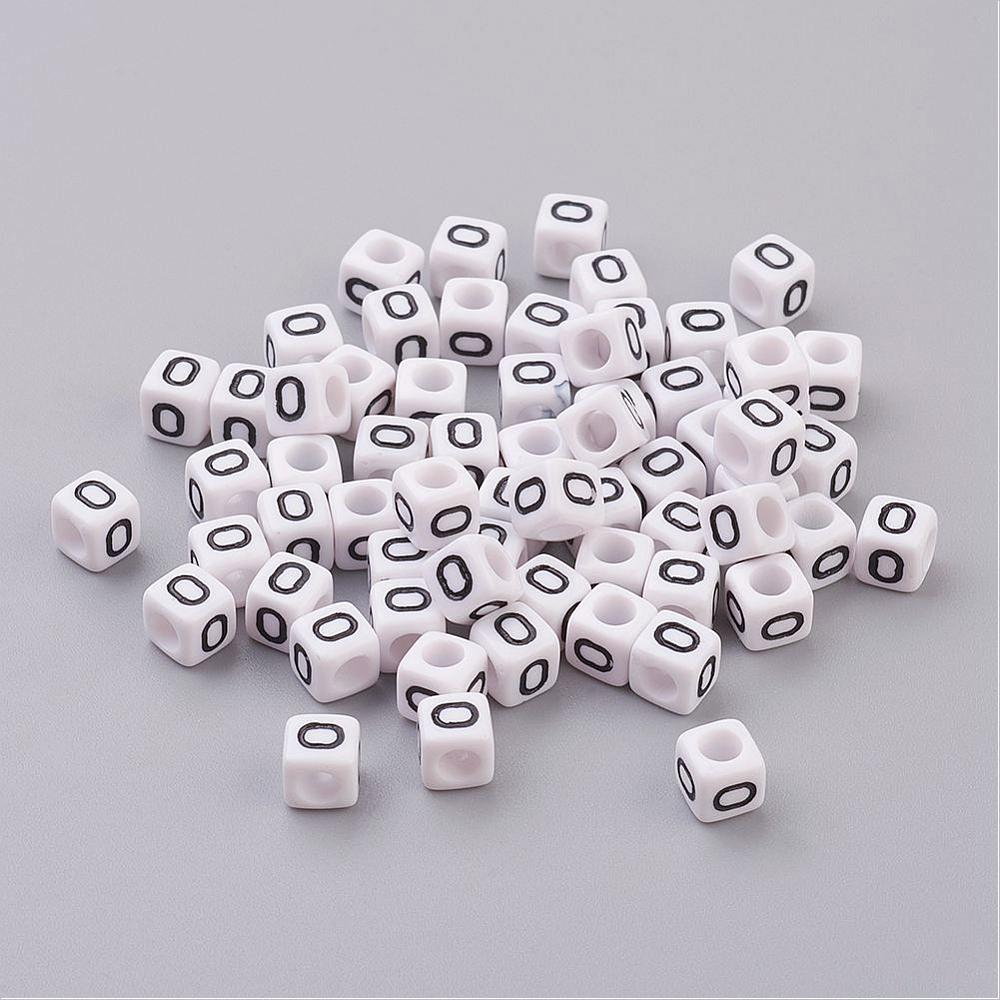 Alphabet Letter Beads (Cubes) - O